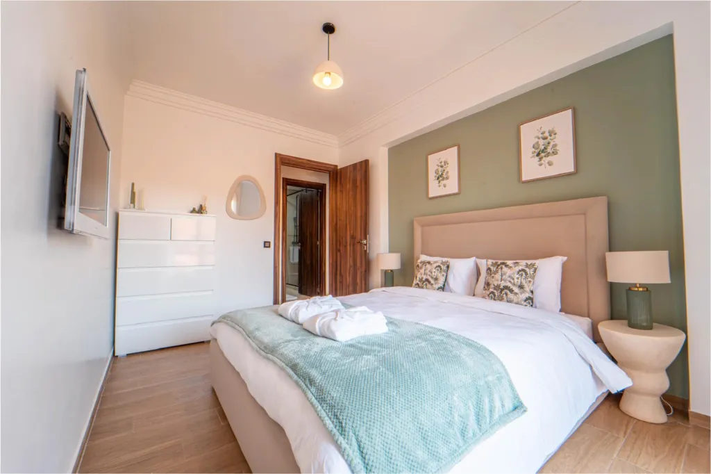 Bel appartement meublé à vendre à Guéliz — Première chambre