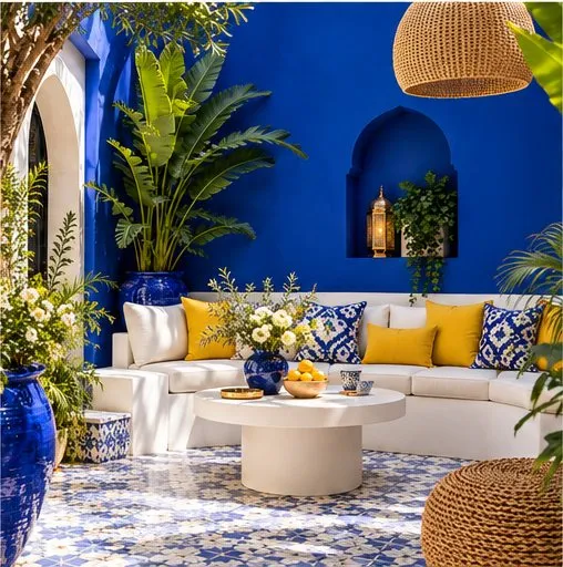 Ambiance bleu Majorelle